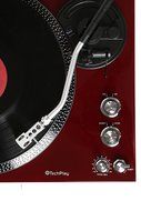 TechPlay TCP4530 Analog Turntable with Built-in Phono Pre-amplifier, By-Pass selecter, Auto-Return, Aluminum Platter... N2
