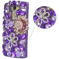 LG G Stylo Case, LG G Stylo Bling Case-Spritech(TM) 3D Handmade Colorful Diamond Bling with Butterfly Flower Decoration... N19