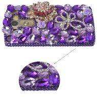 LG G Stylo Case, LG G Stylo Bling Case-Spritech(TM) 3D Handmade Colorful Diamond Bling with Butterfly Flower Decoration... N20