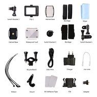FWN 4K HD Action Camera Wifi 2.0 inch Waterproof Sports Video Camera Camcorder with accessories kit(BLACK) N4