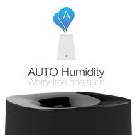 Roolen Breath Cool-mist Smart Ultrasonic Humidifier, BR01/B, Black (Complete Set) w/ Bonus: Premium Microfiber... N7