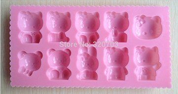 1pcs,bear Pooh Style Silicone Bakeware Diy Handmade Soap Chocolate Mold Cake Tool N2
