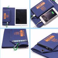 Solar Charger , 10Watts Outdoor Battery Foldable Pack with 8000mAh External Power Bank W/LED Torch for iPhone...