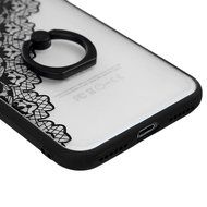 iPhone 7 Case (4.7 inch) - 360 Degree Rotating Ring Holder Kickstand Shockproof Soft TPU Skin Bumper Frame + PC... N24