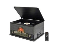 Pyle PTCD56UBGR record player stereo system Turntable stereo system for home CD Bluetooth Wireless audio USB Recording...