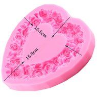 Mujiang Large Size Rose Fondant Cake Decorating Jello Clay Chocolate Silicone Molds N2