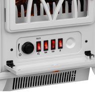 VonHaus 1500W Electric Stove Heater &ndash; Portable Home Fireplace with Log Burning Flame Effect (16.8W x 10.8L x 20H... N10