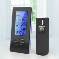 Hense Digital Indoor Humidity Mitor Hygrometer Thermomoter Monitor Weather Station with LCD Display Alarm Clock... N7