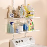 Rubbermaid FG4B8900WHT Twin Track Upright, 70&quot;, White N3
