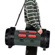 Pyle PMBSPG40 Portable Bluetooth Boom Box Speaker System, Rechargeable Battery, DJ Flashing LED Lights