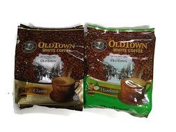 Old Town White Coffee, 21.2 oz. (600g), Classic and Hazelnut [1 of Each] N3