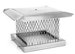 Homesaver 8 Inch x 13 Inch HomeSaver Pro Single Flue 10 Inch Mesh Cap Stainless