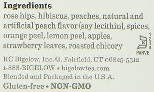 Bigelow Perfect Peach Herbal Tea, 20-Count Boxes (Pack of 6) N3