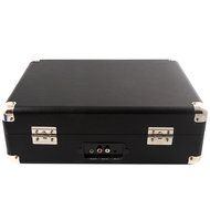 GPO Attache Briefcase Style 3-Speed Portable Vinyl Turntable with Built-in Stereo Speakers and USB Stick for Recording... N4