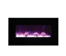 Amantii Wall Mount / Flush Mount Series Electric Fireplace with Ice Media Kit, 60 Inch N17