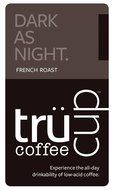 tr&uuml;cup low-acid coffee - Dark as Night, French Roast - Drip Grind, One Pound Bag