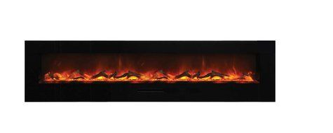 Amantii Wall Mount / Flush Mount Series Electric Fireplace with Ice Media Kit, 60 Inch N19