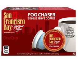 San Francisco Bay Fog Chaser 80 Ct Box 46059 - K-cup Fog Chaser Coffee - Biodegradable K-cups