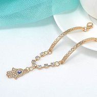Charm Women Crystal Rhinestone Gold Plated Bracelet Bangle Fashion Jewelry Gift