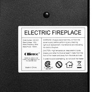 Ollieroo 50" Smokeless Wall Mounted Electric Fireplace New Technologies Health and Safety Black N4
