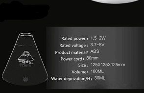 Jinsen Perfume bottle 120ml Cool Mist Ultrasonic Humidifier, with Whisper-quiet Operation, Automatic Shut-off,... N45