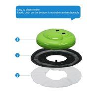 Floor Mopping Robot Pet Hair Robotic Cleaner with Replacement Cleaning Mop Cloth (Blue) N9