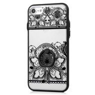 iPhone 7 Case (4.7 inch) - 360 Degree Rotating Ring Holder Kickstand Shockproof Soft TPU Skin Bumper Frame + PC... N29