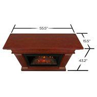 Real Flame 8070E-W Kennedy Grand Electric Fireplace, Large, White N5