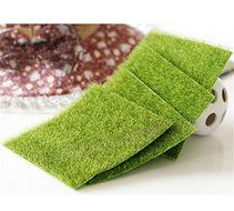 Beautiful Miniature Garden Ornament DIY Mushroom Craft Pot Fairy Articial Lawn Grass N3