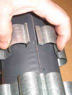 6 heat Reclaimer / Radiators for 6 inch Dia. wood stove pipe. Flue / stack exchanger N5