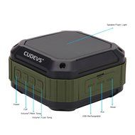 Cudevs M3 Bluetooth Speakers, Wireless, Portable and Waterproof for Outdoors and Shower (Orange)