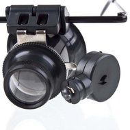 Eye Jeweler Watch Repair 20X Magnifier Magnifying LED Light Glass Loupe Lens N3