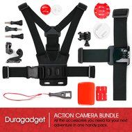 DURAGADGET Action Camera 17-in-1 Extreme Sports Accessories Bundle Compatible with the EasyPix GoXtreme Rallye... N2