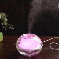 Leewa 80ml USB Colorful LED Luminous Humidifier Aroma Diffuser for Office ; Home (Blue) N11