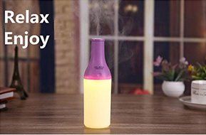 RipaFire&reg; 180ml Portable Cool Bottle Design Mini USB Ultrasonic Humidifier Atomizer Atmosphere Purifier with Nightlight... N4