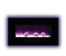 Amantii Wall Mount / Flush Mount Series Electric Fireplace with Ice Media Kit, 60 Inch N22