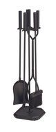 Minuteman International X810842 4-Tool Fire Set, Black