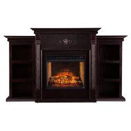 Southern Enterprises Tennyson Infrared Electric Fireplace in Ivory N4