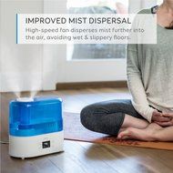 Eufy Humos Air 1.1, Ultrasonic Cool Mist Humidifier with Auto Humidity Control, Ultra-Quiet Operation, 1.1 Gallon...