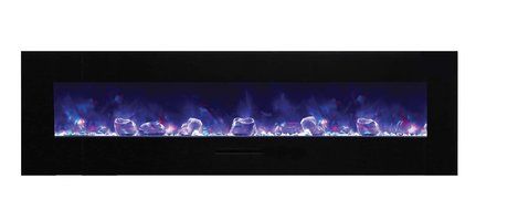Amantii Wall Mount / Flush Mount Series Electric Fireplace with Ice Media Kit, 60 Inch N24