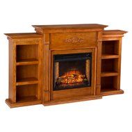 Southern Enterprises Tennyson Infrared Electric Fireplace in Ivory N6