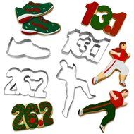 Gone For a Run Runner's Cookie Cutters (Set of 4) (13.1, 26.2, Shoe and Runner) N4