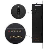 Ollieroo 50" Smokeless Wall Mounted Electric Fireplace New Technologies Health and Safety Black N5
