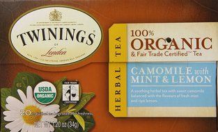 Twinings Pure Peppermint Herbal Tea, 1.41 Ounce Box, 20 Count N69