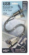 Comfort Zone Flexible USB Laptop Desktop Fan, 2-Pack