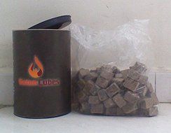 Katon Cubes Charcoal Fire Starter. 100 count Per Barrel