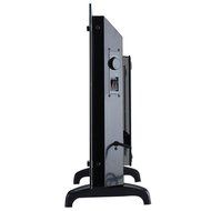 Homeleader 1500W Electric Panel Heater, Tempered Glass Panel Heater with Adjustable Thermostat, Black, GHB-15A N9