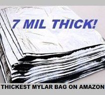 (10) 5 Gallon Mylar Bags 20"x30" 7.0 MILS THICK N3