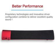 Rotibox Mini Soundbar Ultra Compact Portable Mutimedia Wireless Stereo Bluetooth Speaker HiFi Powerful Crystal...