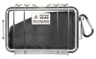 Pelican 1040-028-100 Waterproof Case - 1 Pack - Retail Packaging - Red/Clear N2